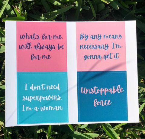 Unstoppable Force Motivational Stickers