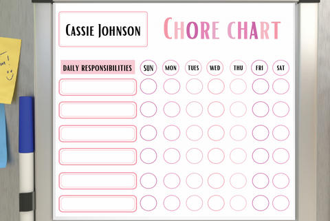 Custom Chore Chart