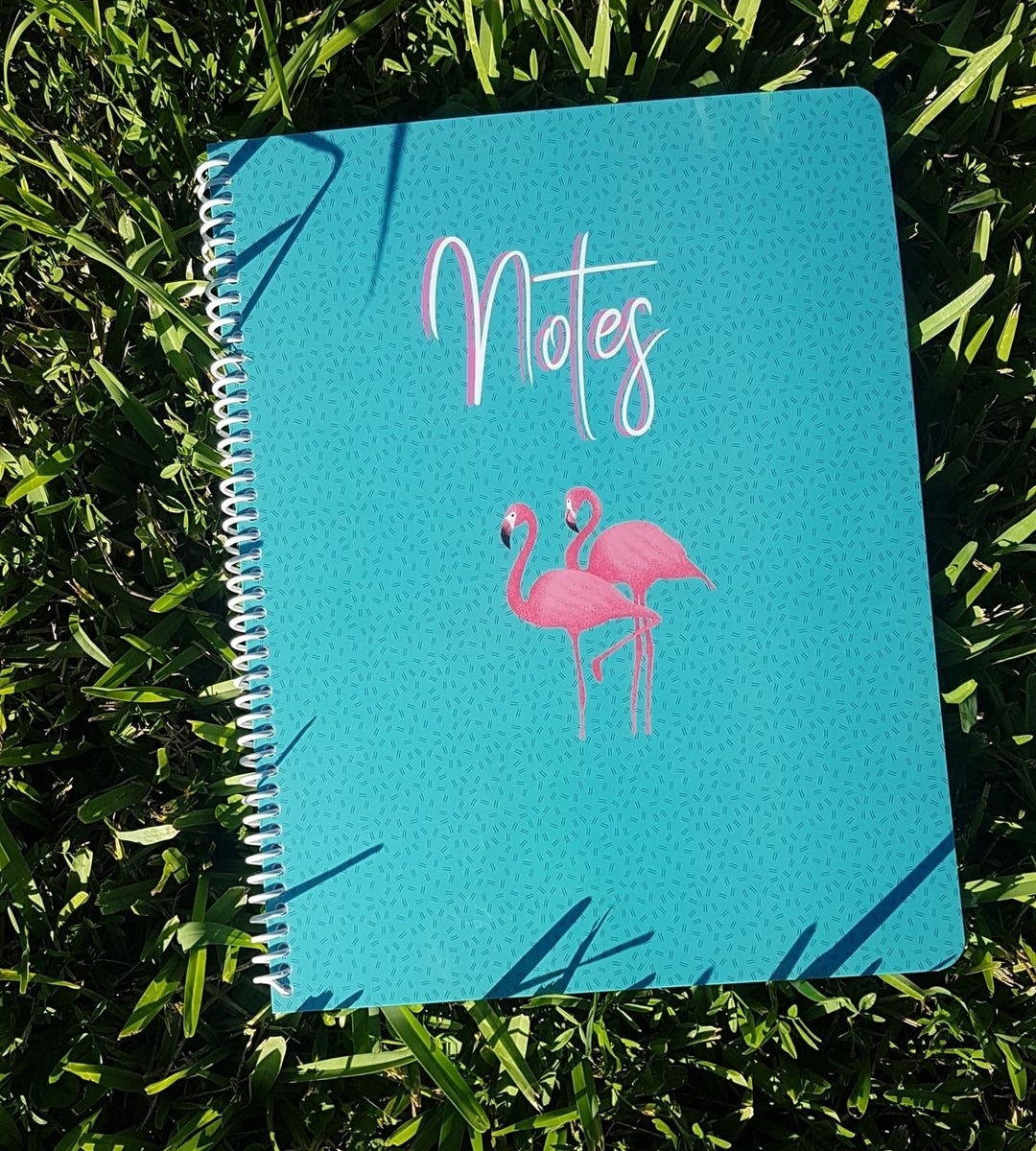 Bahama Blue Flamingo Notebook