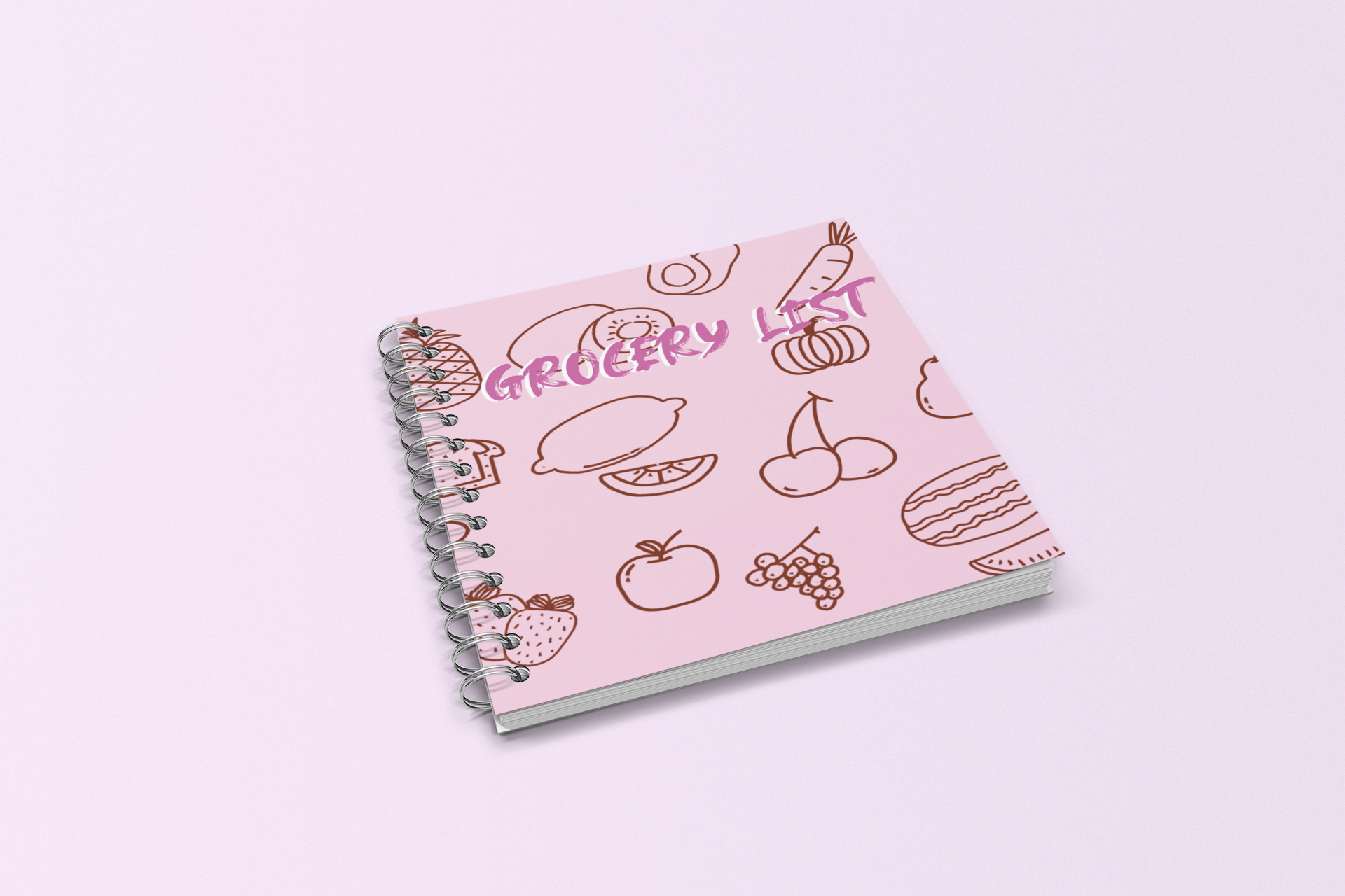 Grocery List Small Wire-O Notebook